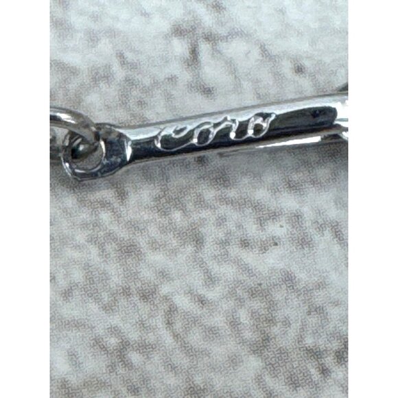 Coro Vintage Silver Tone Wing Necklace Fan Shell - Picture 5 of 6